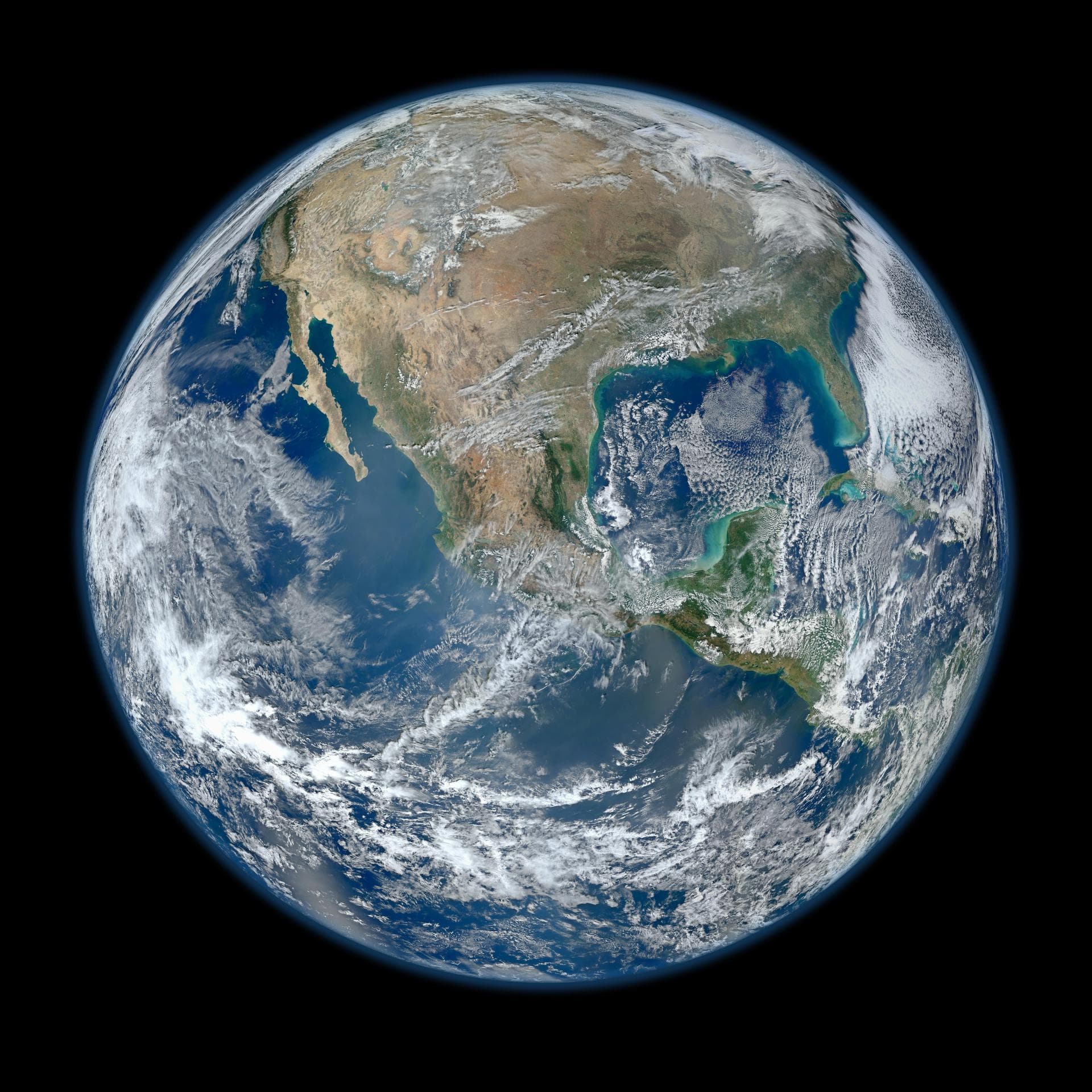 Earth view from space